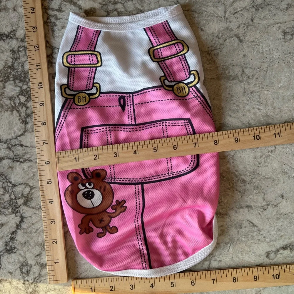 Hawaiian Dog Dress and Pink Jumper Dog Outfits - Picture 10 of 11